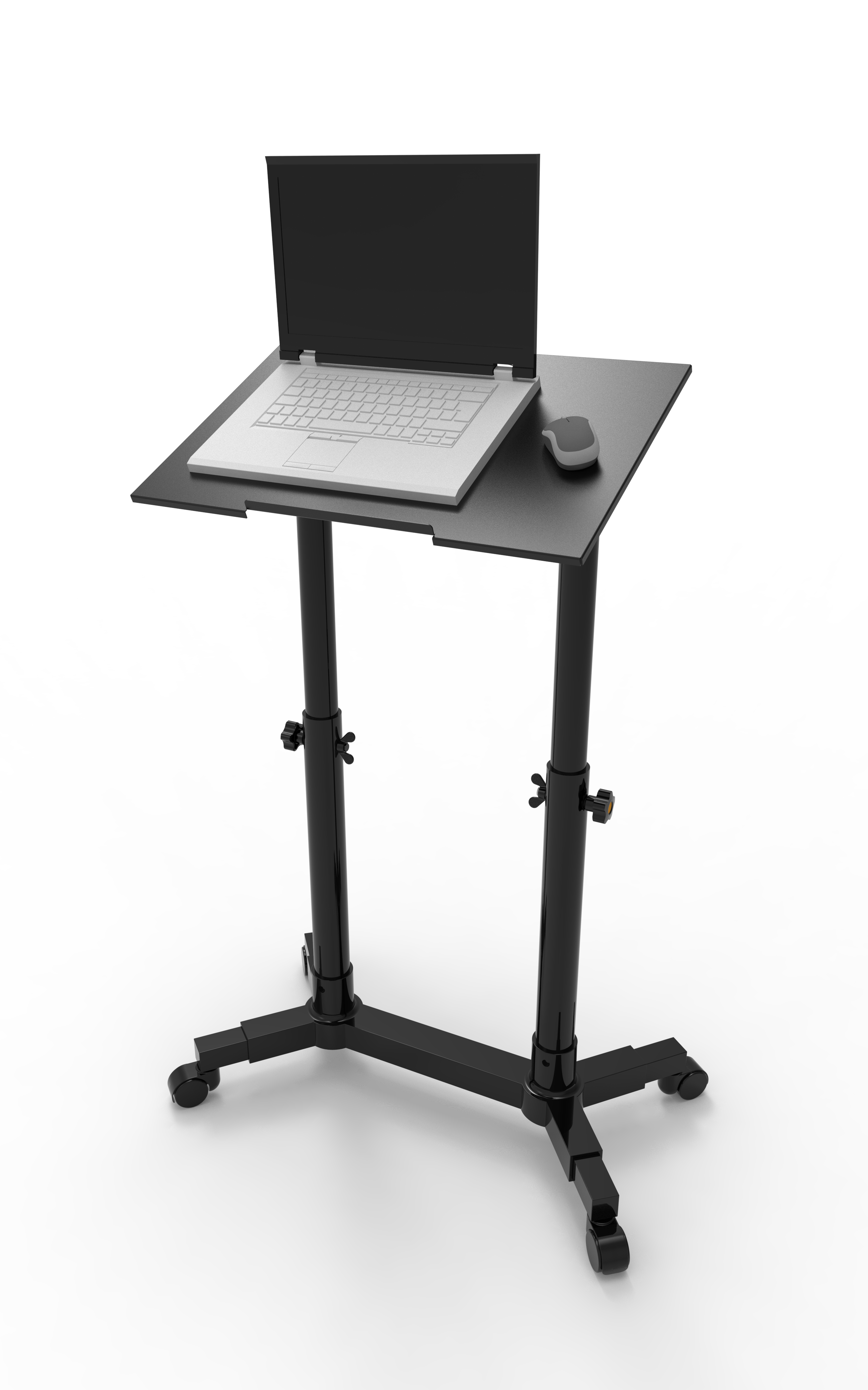 带轮笔记本支架