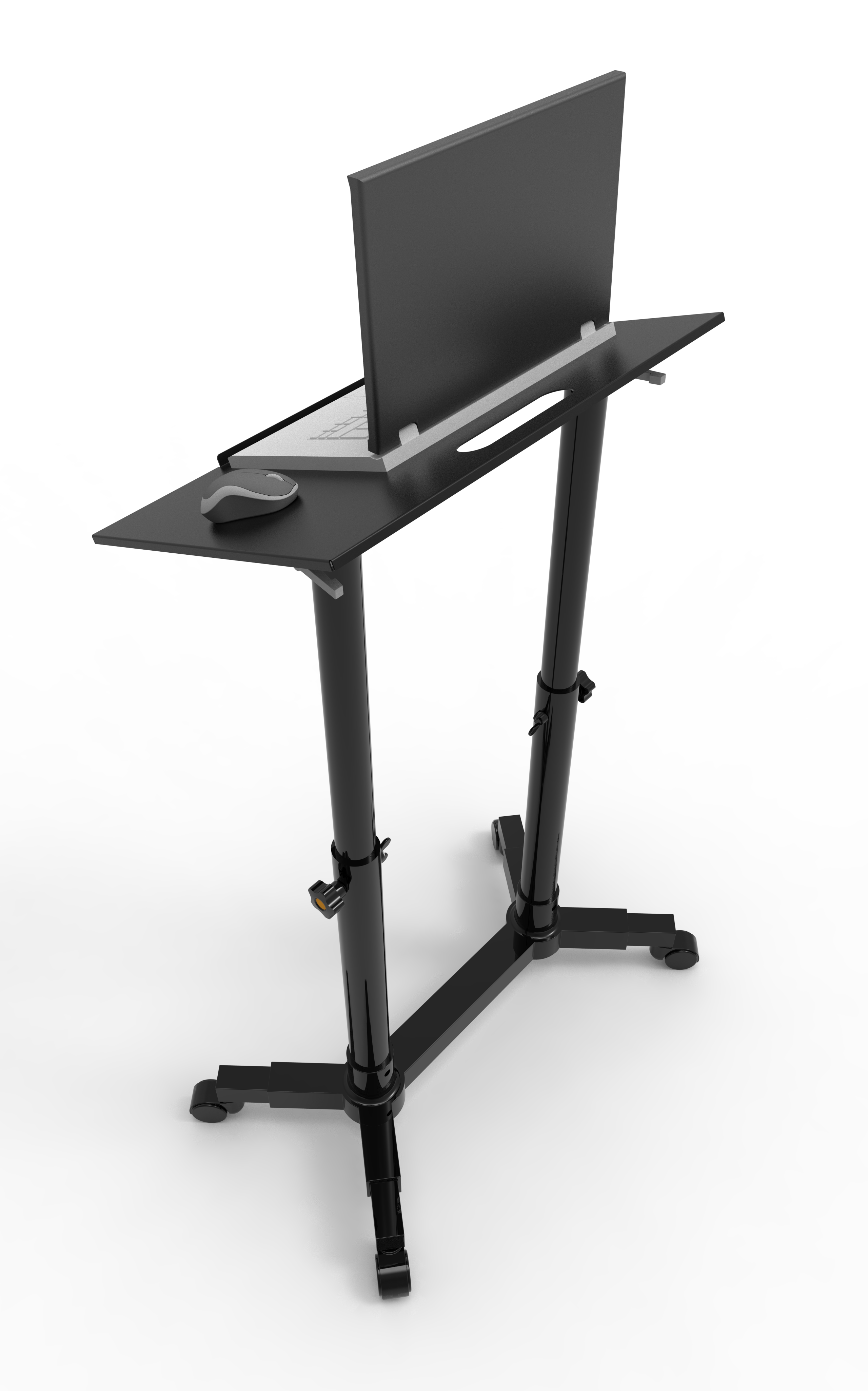 带轮笔记本支架