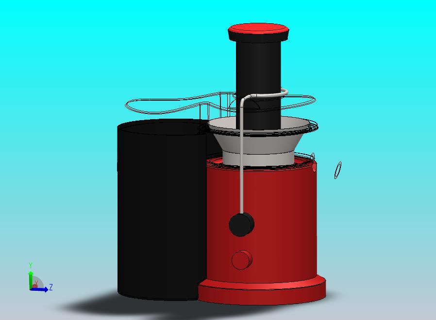 果汁机榨汁机模型