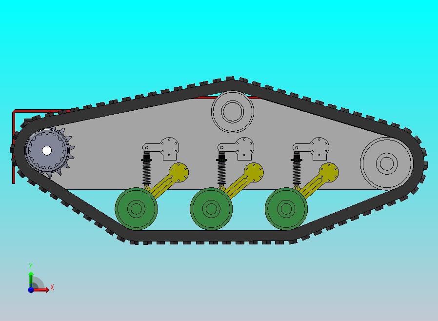 履带车三维模型
