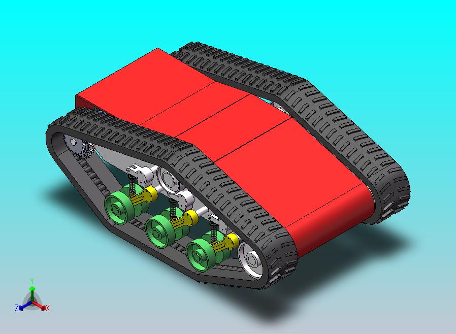 履带车三维模型