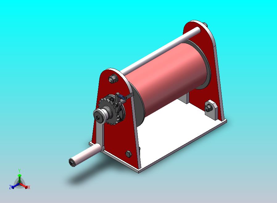 手摇线缆绷紧装置