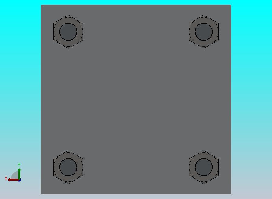 拉杆气动缸（带前端安装）50x20x26.6毫米