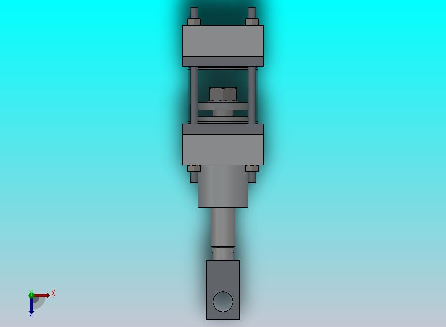 拉杆气动缸（带前端安装）50x20x26.6毫米