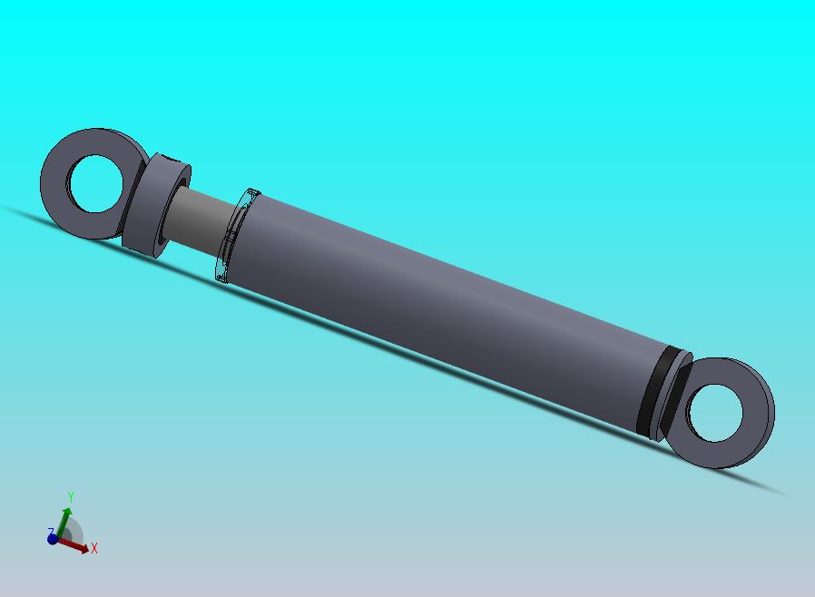 焊接式液压缸（带前后端安装法兰）70x55x340毫米