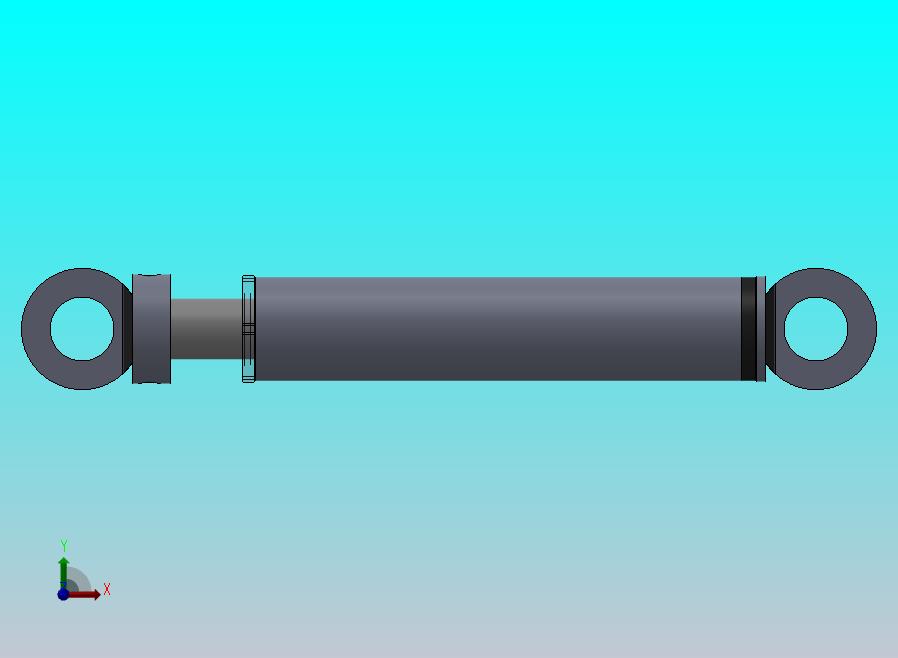 焊接式液压缸（带前后端安装法兰）70x55x340毫米