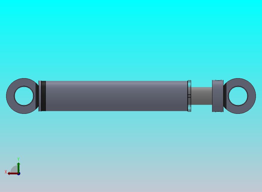 焊接式液压缸（带前后端安装法兰）70x55x340毫米