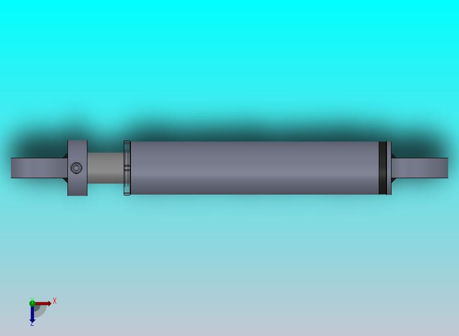 焊接式液压缸（带前后端安装法兰）70x55x340毫米