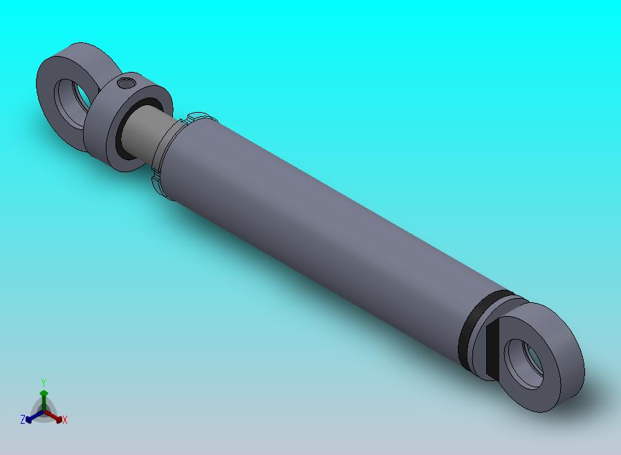 焊接式液压缸（带前后端安装法兰）70x55x340毫米