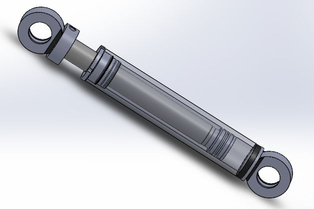 焊接式液压缸（带前后端安装法兰）70x55x340毫米