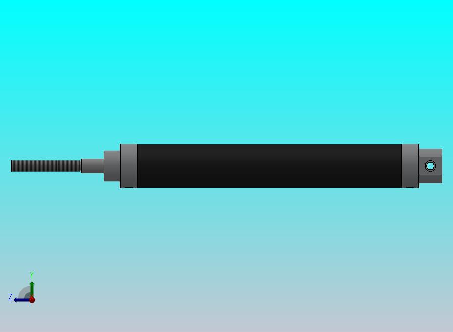 圆形气动缸（端盖安装 - 销轴）32x12x188.5毫米