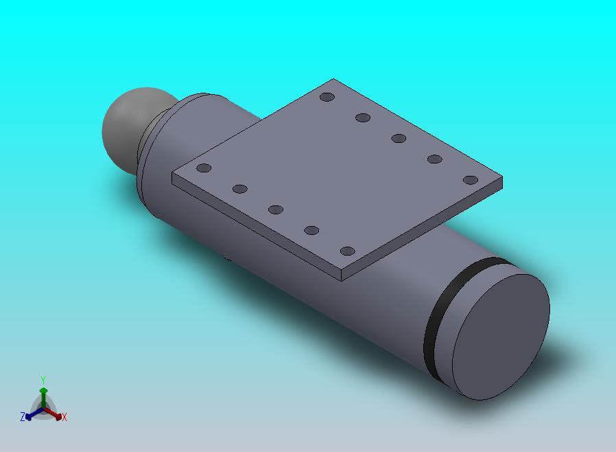 焊接式液压缸（面板安装）165x125x352毫米