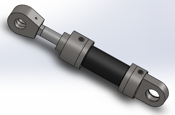 铣床用液压缸（带缓冲）100x63x200毫米