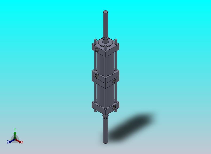 拉杆气动缸（双腔双杆）32x12x10毫米