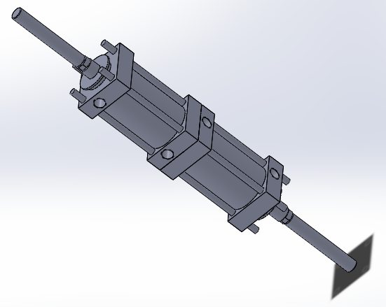 拉杆气动缸（双腔双杆）32x12x10毫米
