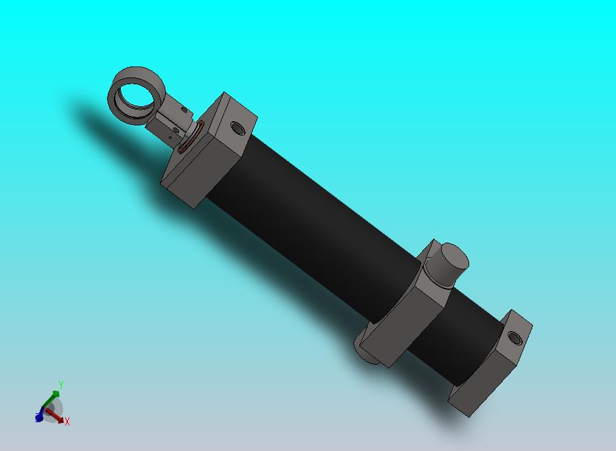 横拉杆液压缸（耳轴安装式）200x90x883毫米