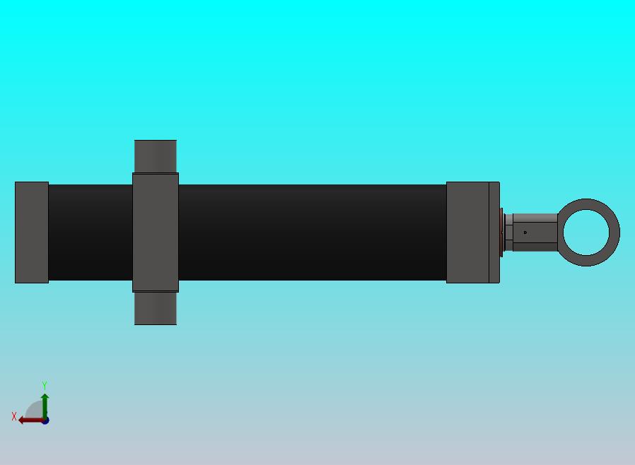 横拉杆液压缸（耳轴安装式）200x90x883毫米