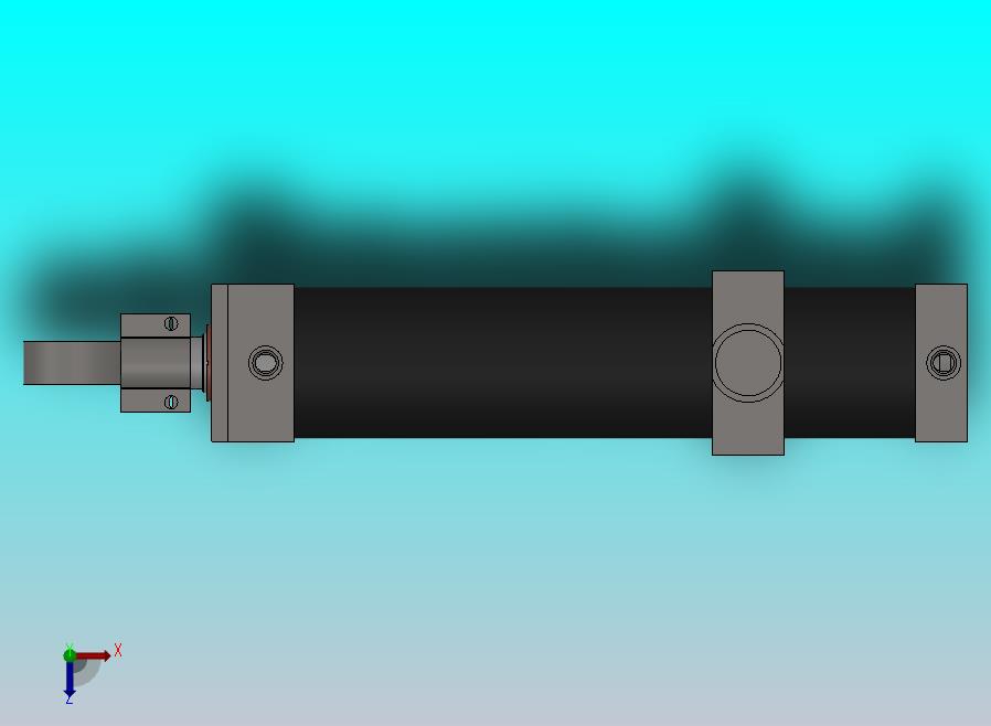 横拉杆液压缸（耳轴安装式）200x90x883毫米