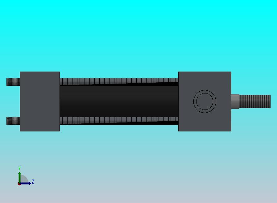 横拉杆液压缸（前耳轴安装）50x25x115毫米