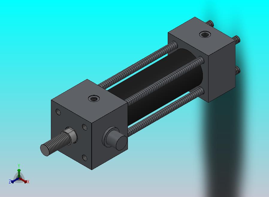 横拉杆液压缸（前耳轴安装）50x25x115毫米