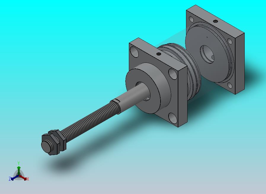 横拉杆气动缸 125x32x75.5 mm