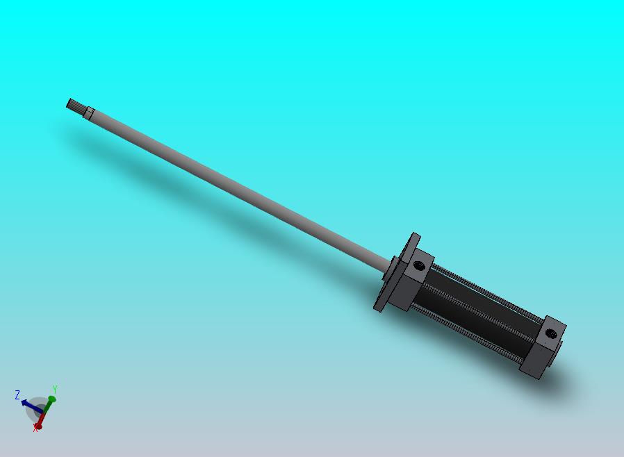 焊接式液压缸（带前安装法兰）40x16x100毫米