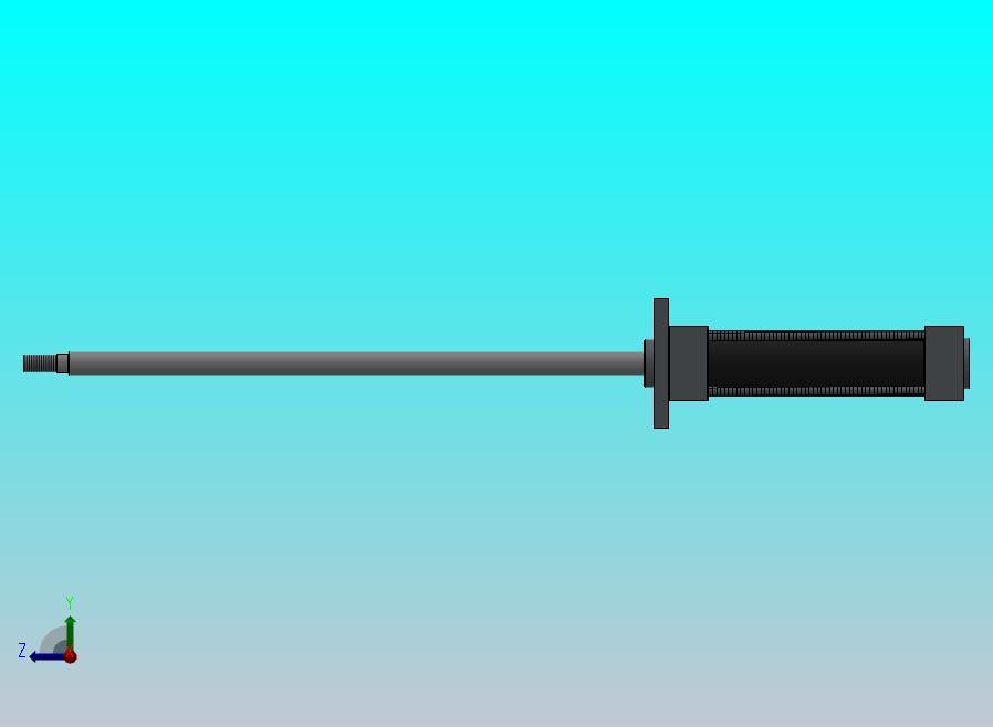 焊接式液压缸（带前安装法兰）40x16x100毫米