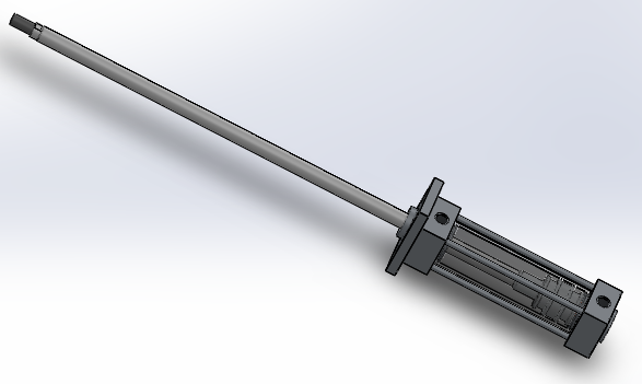 焊接式液压缸（带前安装法兰）40x16x100毫米