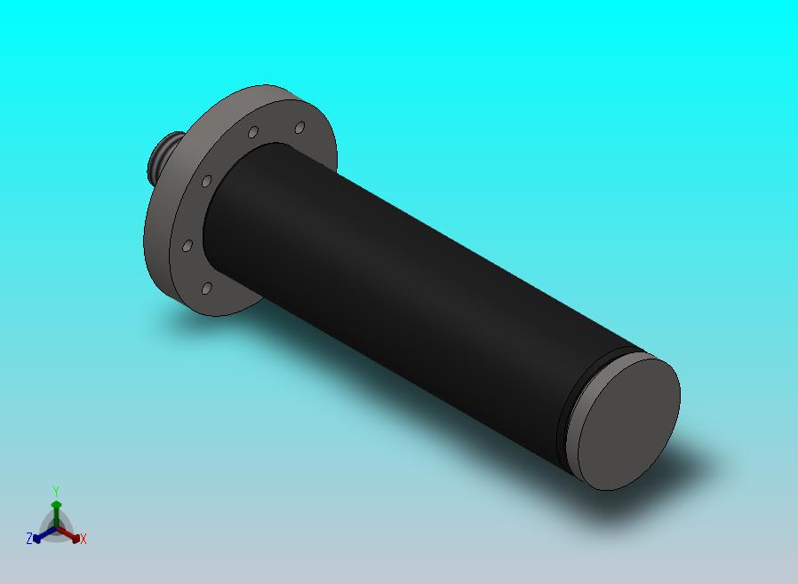 焊接式液压缸（带前安装法兰）120x75x300毫米