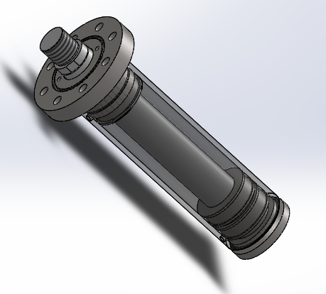 焊接式液压缸（带前安装法兰）120x75x300毫米