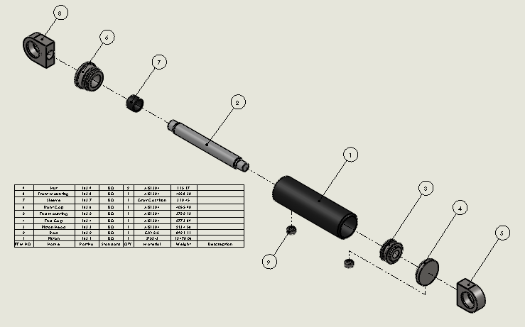 焊接式液压缸（带端盖固定销）110x56x320毫米