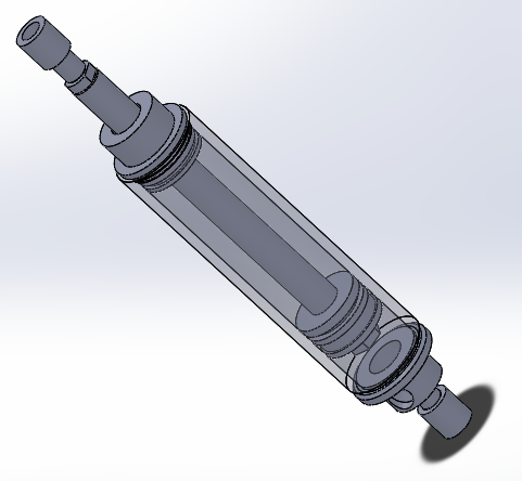 焊接式液压缸（带特殊前后安装端）50x25x200毫米