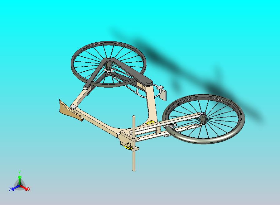 木质复古自行车