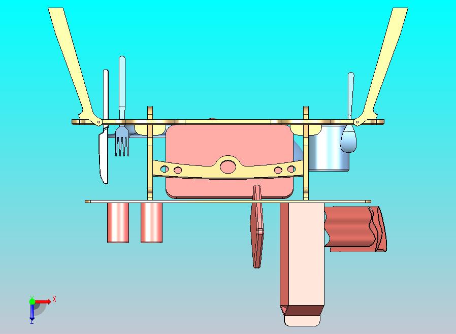 无事故早餐折叠架