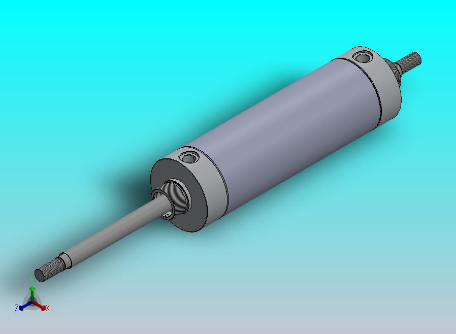 圆形气动缸（双杆）80x20x151毫米