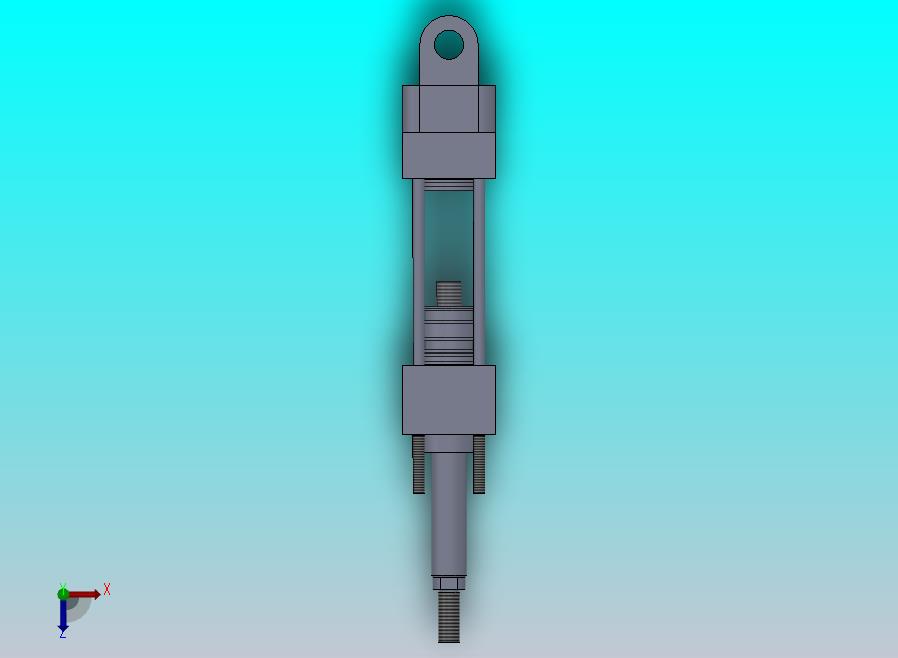 横拉杆液压缸（缓冲-端盖安装底座）50x30x100毫米