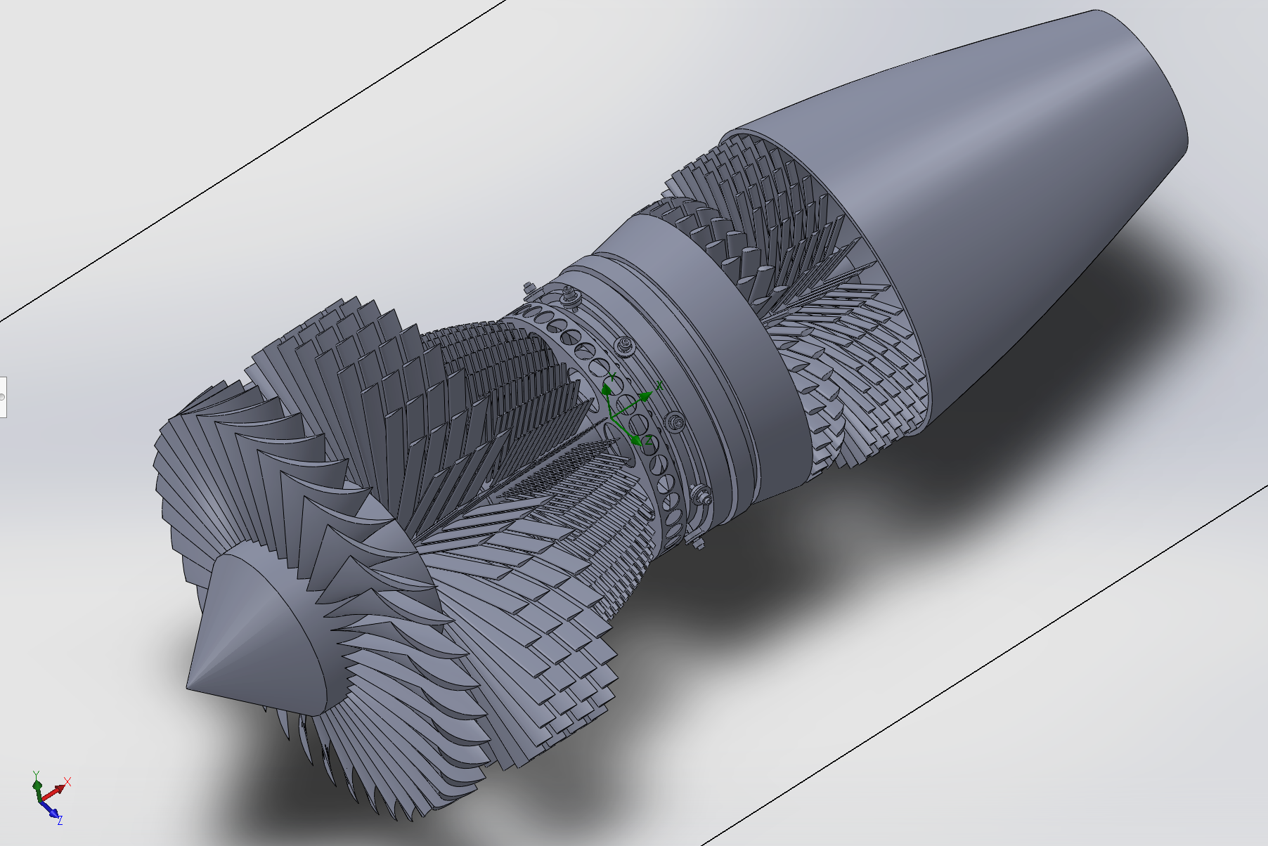 高涵道比涡扇发动机