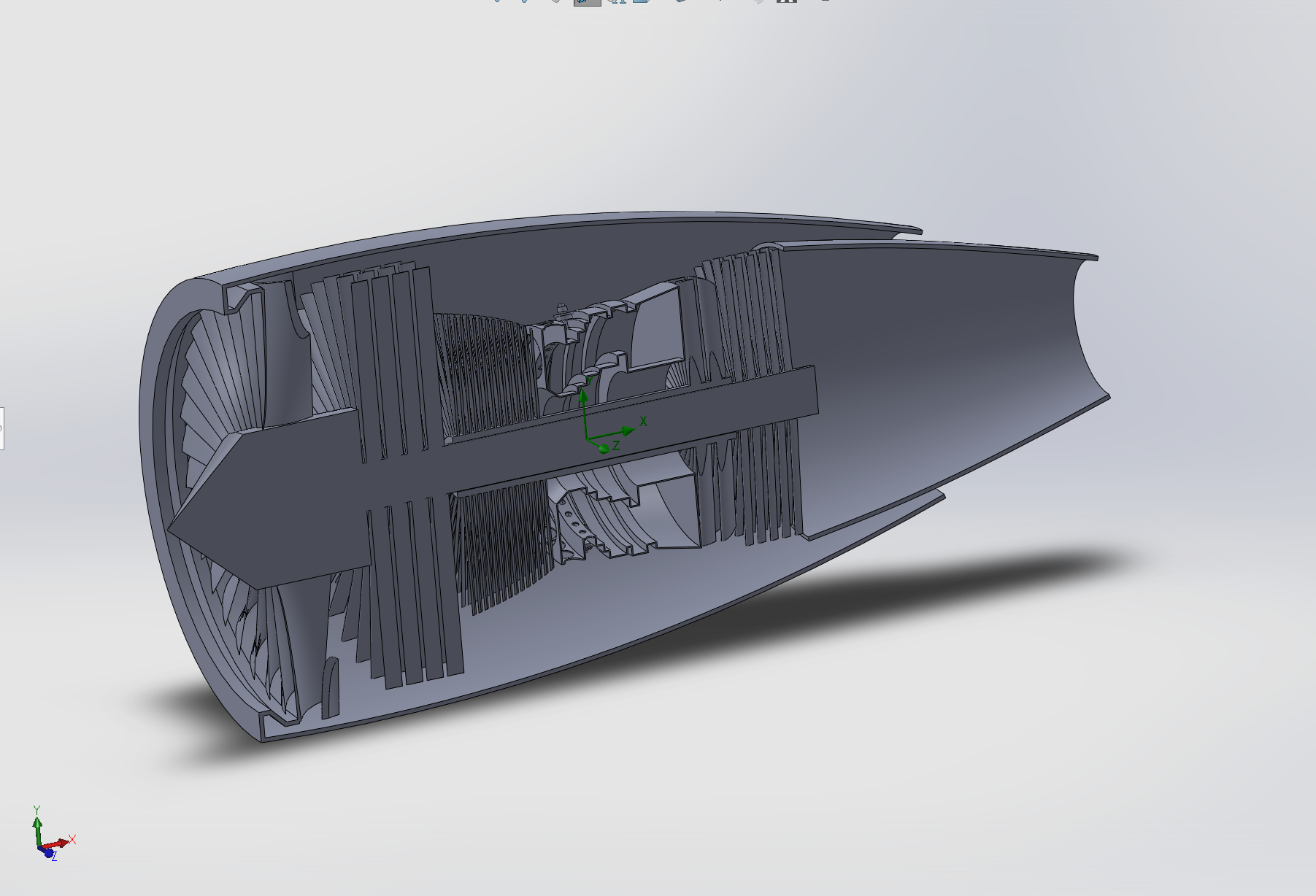 高涵道比涡扇发动机