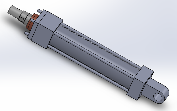 横拉杆液压缸（后眼）40x25.4x150.6毫米