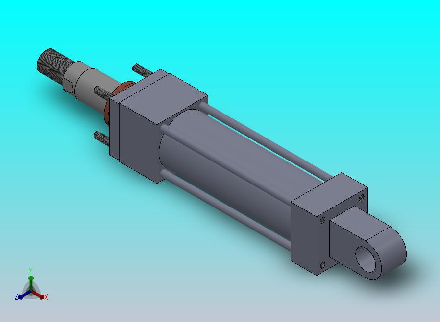 横拉杆液压缸（后眼）40x25.4x85.6毫米