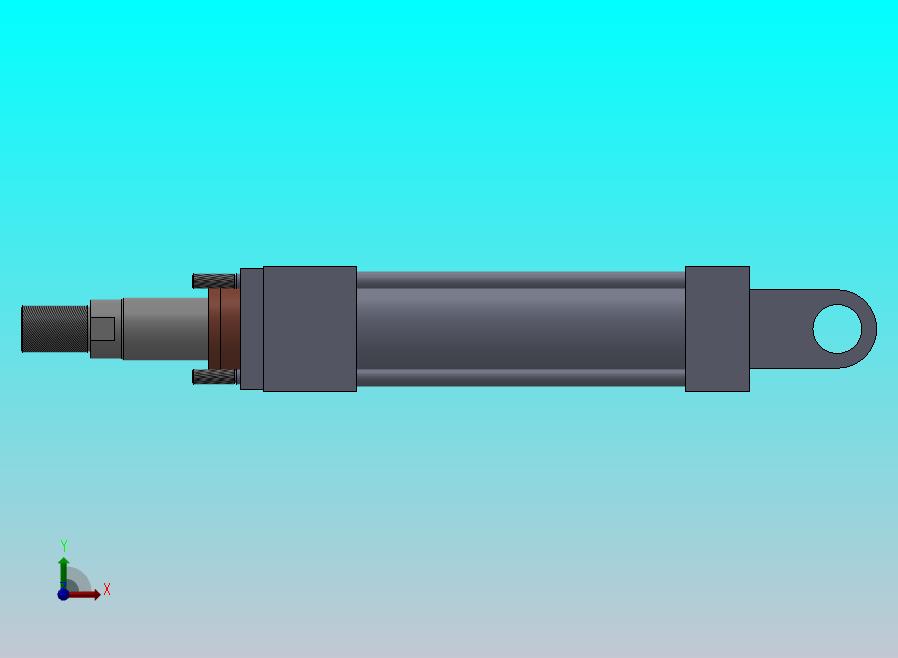 横拉杆液压缸（后眼）40x25.4x85.6毫米
