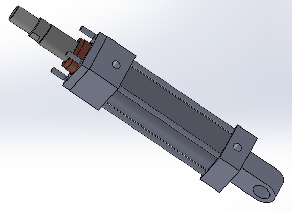 横拉杆液压缸（后眼）40x25.4x85.6毫米