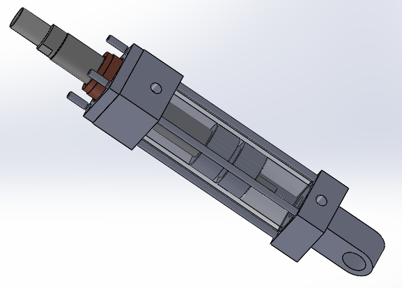 横拉杆液压缸（后眼）40x25.4x85.6毫米
