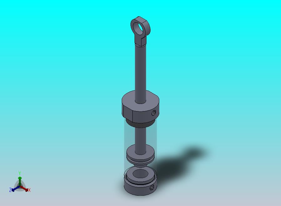 圆形气动缸 40x16x85 mm