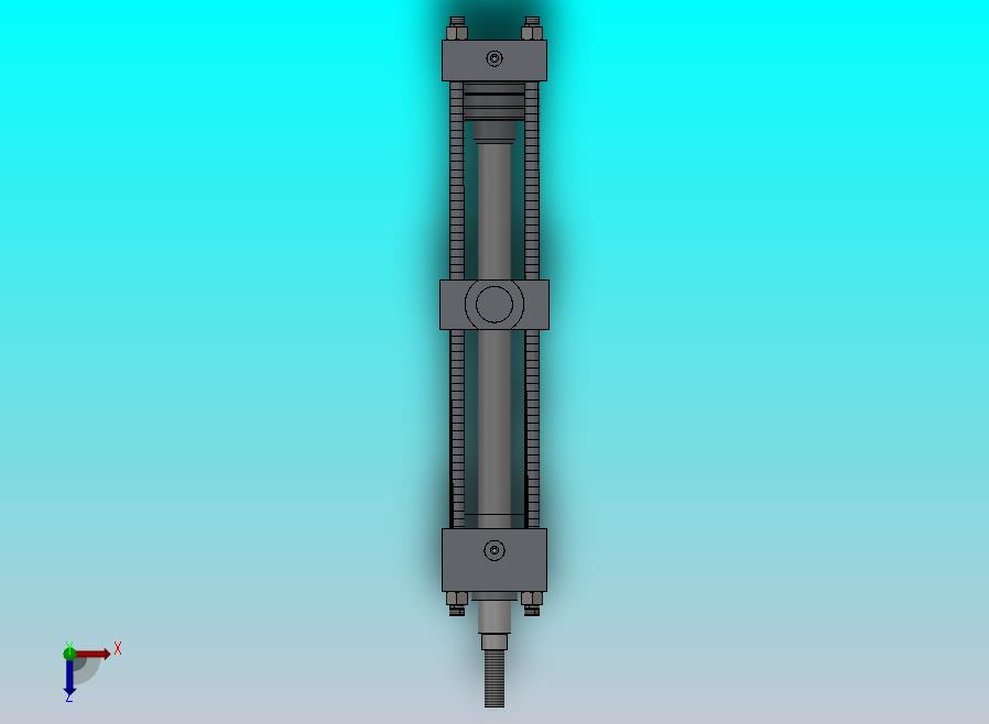 横拉杆液压缸（缓冲-耳轴安装）80x36x450毫米