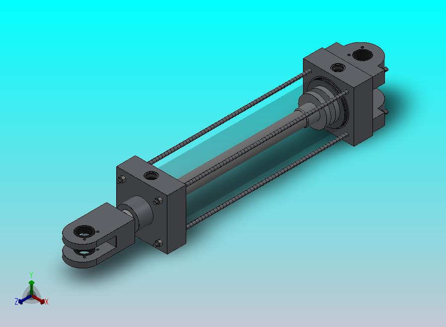拉杆气动缸（带前后端安装）200x70x790毫米