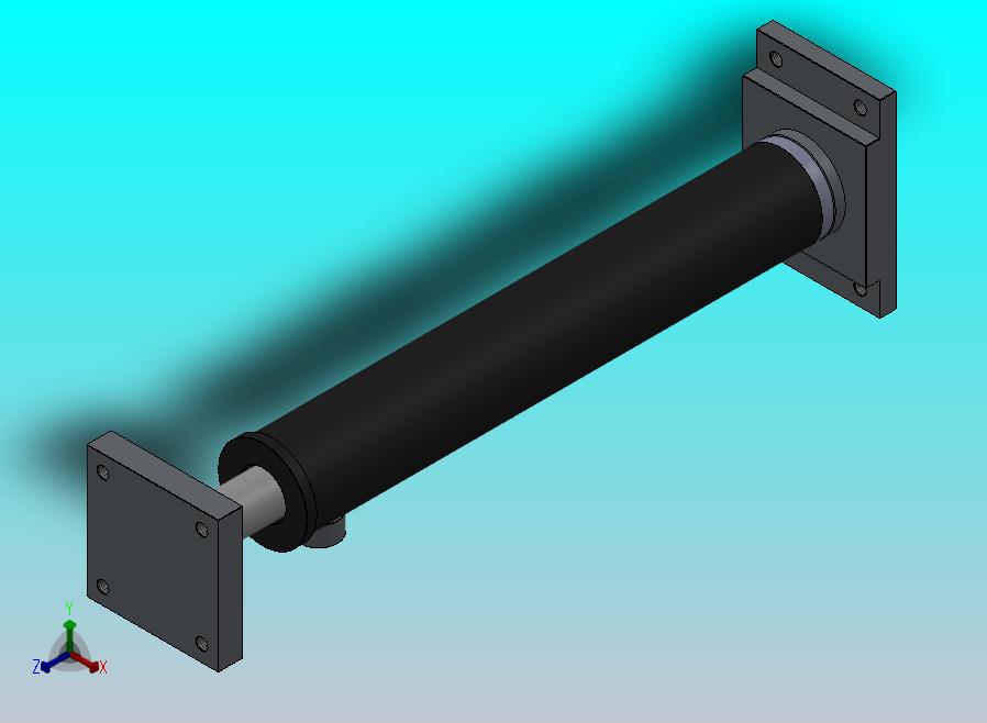 焊接式液压缸（带特殊前后安装法兰）40x25x237毫米