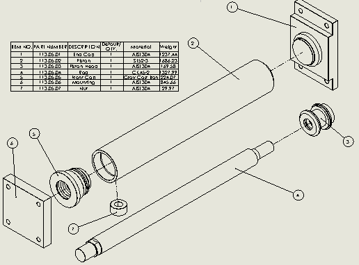 焊接式液压缸（带特殊前后安装法兰）40x25x237毫米