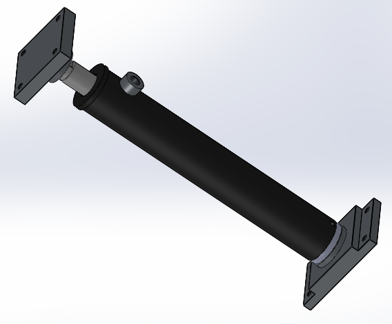 焊接式液压缸（带特殊前后安装法兰）40x25x237毫米