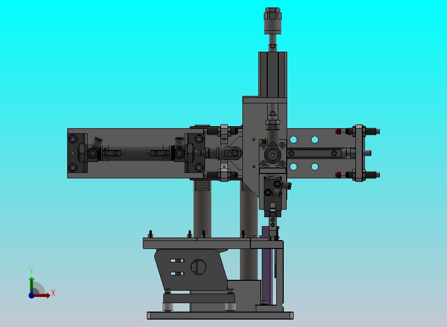 使用Y型接头的气缸移载机构